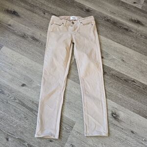 Paige Light Khaki Skyline Ankle Peg Jeans